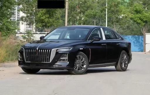 New luxury sedan side view